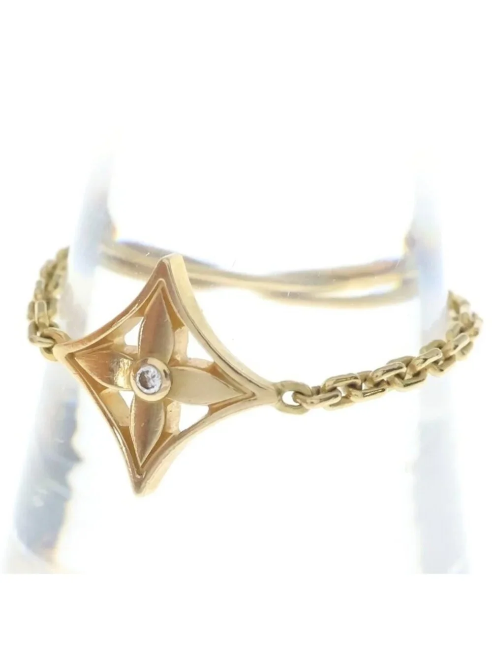 Louis Vuitton Bague Idylle Blossom Chain Ring Yellow Gold
